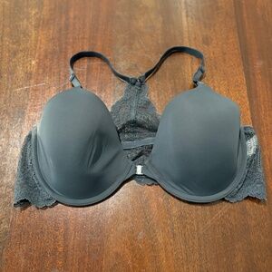 GAP Lace Racerback Front Close T-shirt Bra - Gray, 38B